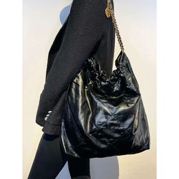 10A tote Bags designers chain Shoulder Purse WOMEN CC 22 BAG leather Hobo Large 42CM handbag bag shopping Luxury Bucket Bag black Calfskin Quilted Black fashion5