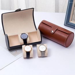 Jewelry Pouches Watch Case Leather Bracelet Pocket Travel Protection Men Women