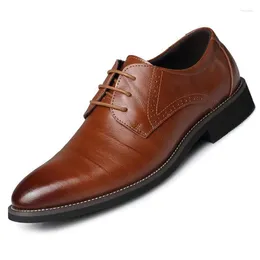 Dress Shoes Man Split Leather Rubber Sole Business Office Male Lether Genuine Wedding Party Plus 48