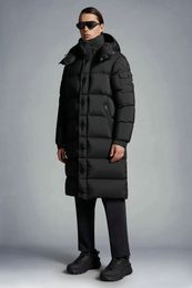 Famoso designer masculino estendido longo para baixo jaqueta norte do canadá inverno com capuz jaqueta ao ar livre roupas masculinas à prova de vento