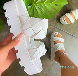 Sandals Women's Summer Flat Shoes 2023 Female Casual Wedge Slides Sandal Woman Platform Ladies Outdoor Beach Footwear