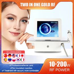 Multi-Functional Beauty Equipment Fractional RF Microneedling Machine With Ice Hammer Shrink Pores Acne Treatment Stretch Marks Remover Micro-needle Device