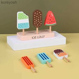 Kitchens Play Food Wooden Simulation Ice Fake Cake Artificial Food Children Toys Wedding Party Bakery Dessert Play House Decoration Prop NewL231104