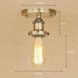 Ceiling Lights IWHD Loft Style Iron Lamps For Living Room Retro Glass Plafondlamp Home Lighting Fixture Lampara Sufitowa