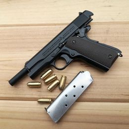 541 205 alloy Empire M1911 all metal simulation model children039s toy gun can be thrown but not fired