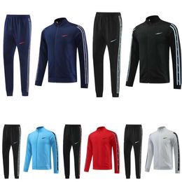 Men's tracksuit Spring and autumn pure Colour no hat zipper design trend brand geometric design pure Colour gym running sports outdoor suit