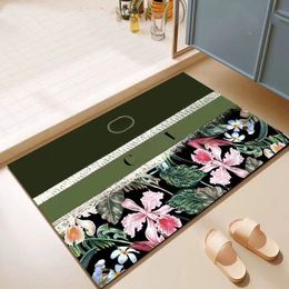 rug Designer rug Absorbent mat diatom household bathroom floor mat bathroom non-slip toilet floor mat quick drying diatom mud Contact us for more pictures