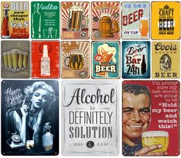 2021 Ice Beer Plaque Metal Vintage Tin Sign Pin Up Shabby Chic Decor Metal Signs Vintage Bar Metal Poster Pub Plate Sticker Iron P5018509