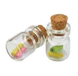 Quality Glass Cork Vials with Wood Stoppers/ Message Weddings Wish Jewellery Party Favours Bottle Tube 0.5ML 10X18X5MM