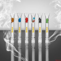 HONEYPUFF Smoking Glass One Hitter Pipe Bat With Diamond Design 103mm Mouth Filter Tips Mouthpiece Rolling Tobacco Smoking Accessories