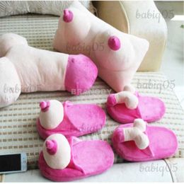 2021Woman Unicorn Winter Creative Fun Penis Home Slippers Warm Spring Funny Women Unicornio Shoes T231104