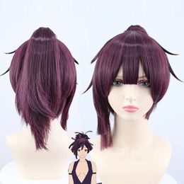 Yuzuriha Cosplay Anime Hell's Paradise Jigokuraku Purple Hair Heat Resistant Wig Halloween Party Carnival Roleplay Accessory