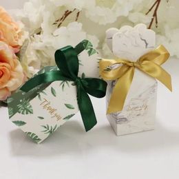 Gift Wrap 50Pcs Fishtail Vase Candy Box Floral Wedding Day Favour Baby Packaging Bags With Ribbon Birthday