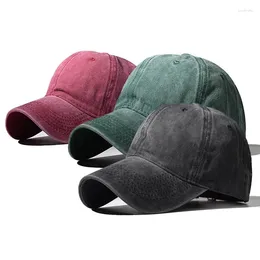 Ball Caps Men Women Baseball Cap Cotton Washed Solid Summer Sun Visor Snapback Hip Hop Sports Unisex Dad Hats EP0477