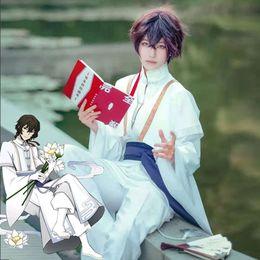 Cosplay Bungo Stray Dogs Dazai Osamu Moblie Phone Game Cosplay Chinese Style Hanfu Antiquity Costume Clothes Halloween Party