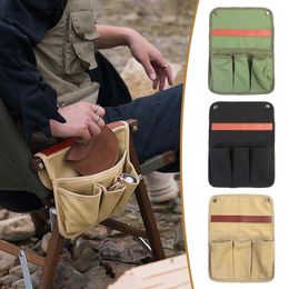 Storage Bags Outdoor Camping Chair Armrest Hanging Bag Side Multifunctional Portable Large Capacity Canvas
