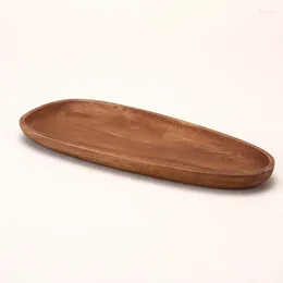 Decorative Figurines Moisture-proof Anti-corrosion Snack Fruit Plate Sturdy And Durable Black Walnut Creative Tray Special-shaped Solid Wood
