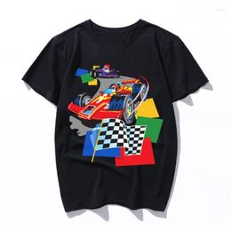 Men's T Shirts Zoom Race Car Racing To The Cheered Flag 2023 Arrival Women's Cartoon Print Harajuku Shirt O-Ne T-Shirt Casual S