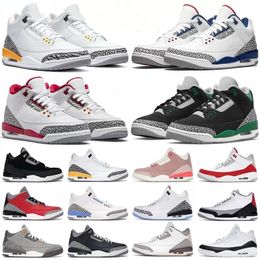 Scarpe Jumpman 3s Donna Uomo 3 Scarpe da basket Mussola Oreo Bianco Cemento Nero Cat Slim Shady Cardinal Racer True Blue Varsity Royal