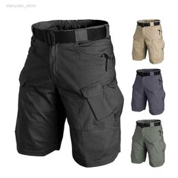 Men's Shorts Men Classic Tactical Shorts Upgraded Waterproof Quick Dry Multi-pocket Short Pants Outdoor Hunting Fishing Military Cargo ShortsM230403