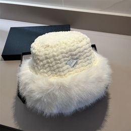 Designer Wool Bucket Hat Winter Fashion Warm Cap Lovers Men Women Designers Hats High Quality Fisherman Hat Snow Hunter Caps Bonnet