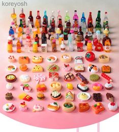 Kitchens Play Food Dollhouse Miniature food Mini Wink or ice Donuts Coffee Cup Drink for blyth s ob11 Doll house Decor AccessoriesL231104