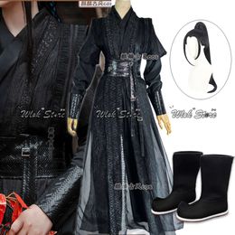 Cosplay Anime Heaven Official S Blessing He Xuan Cosplay Costume Tian Guan Ci Fu Mo Ran Black Hanfu Chinese Ancient Outfits Wig Shoes