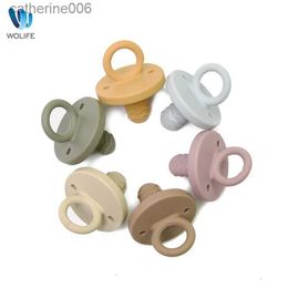 Pacifiers# Newborn Soft Food Silicone Nipple Infant Safe Circle Type Nipples Toddler Pacifier Kids Teether Toy BPA Free Pacifier for BabyL231104