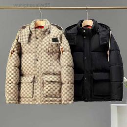 Jacket Down Parka Autumn Winter Women Black Puffer Jackets Hooded Premium Casual Outdoor Warm Thickened Zipper Khaki for Male Joint