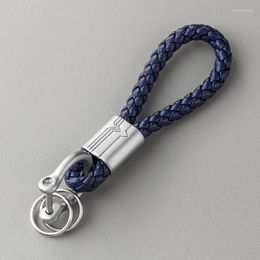 Keychains Selling Handmade Vintage Designer Keyring Leather Key Chains For Mens Car Auto Keyfob Promotional Women Gift Wholesale