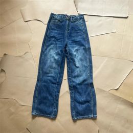 2024SS Pants Twisted Wavy Oversized High Quality Jeans For Men And Women