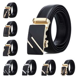 Suspenders Dandale Leather Men's leisure men's automatic buckle Busins soft cow leather pants belt