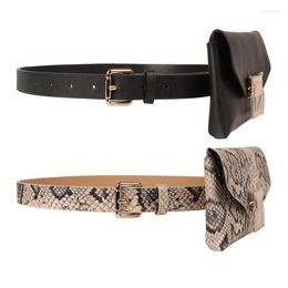 Belts Women PU Belt Decorated Jeans With Skirt Trend Detachable Mobile Phone Bag Trousers Simple And Versatile Punk