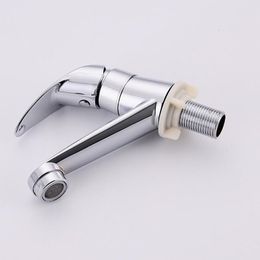 Bathroom Sink Faucets Mini Stylish Elegant Basin Single Handle Faucet Hole Bath Taps Cold Water Tap For Kitchen 230403