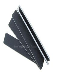 50pcslot Rectangular Black sandpaper nail file 100 180 emery board for nail art 6830081