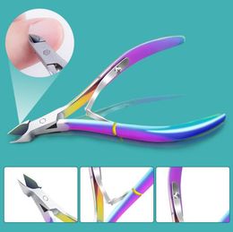 Nail Art Tools Nail ToolsCuticle Scissors Nail Cuticle Scissors Stainless Steel Manicure Pedicure Tools GoldenSilverRainbow Dead9804307