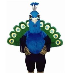 2024 Halloween Blue peacock Mascot Costumes Carnival Hallowen Gifts Adults Fancy Party Games Outfit Holiday Celebration Cartoon Character Outfits