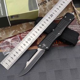 UT-Combat Inter-ceptor Double Action AUTO Knives D2 Blade T6-Aviation Aluminum handle Tactical Hunt Camp Self-defense Pocket Knife EDC Tools