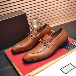 Men's business dress shoes, high-end dress shoes, designer's top leather lace-up shoes, casual shoes and bean shoes, high-quality men's shoes.