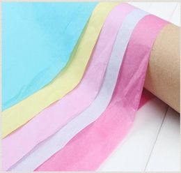 proof DIY wrapping Tissue Paper Wedding Gift clothing wrap Paper Copy Tissue Paper solid candy colors 5066cm high quality8315998