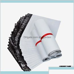 Mail Bags Transport Packaging Packing Office School Business Industrial 100Pcslot White Selfseal Adhesive Courier Storage Postal Dhdpm