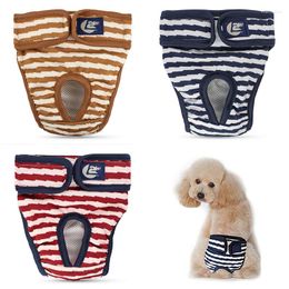 Dog Apparel Female Nappies Stripe Diapers For Small Medium Dogs Reusable Physiological Pets Mascotas Perros Accesorios