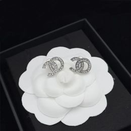 Fashion Korean Crystal Earring Classic Brand Designer Earring for Women High Quality S925 Silver Earrings Jewelry Gifts