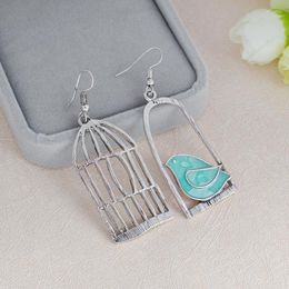 Dangle Earrings 3 Style Retro Bird Cage Kirsite Dangling Fashion Female Drop Pendientes Brincos Girl Jewelry Gift