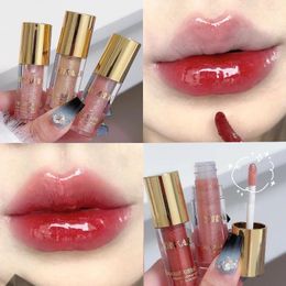 Lip Gloss Mirror Pearl Diamond Waterproof Long Lasting Moisturizing Liquid Lipstick Shine Glitter Lips Makeup Cosmetic