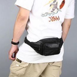 Waist Bags Leather Anti-theft Bag Men S Pocket Pouch Phone Belt Purse