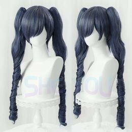 Ciel Phantomhive Black Butler Long Grey Blue Anime Cosplay Wig Heat Resistant Synthetic Wigs
