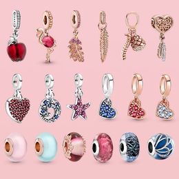 925 silver Fit Pandora Original charms DIY Pendant women Bracelets beads New Arrival Sweet And Cute Earring Pendant Charms