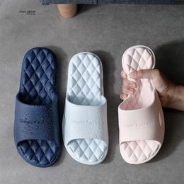 Slippers Slippers Women Summer Thick Bottom Indoor Home Couples Home Bathroom Non-slip Soft Ins To Wear Cool Slippers 230403