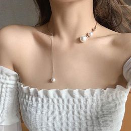 Pendant Necklaces Fashion Tassel Pearls For Women Girls Trendy Classic Pearl Necklace Wedding Jewellery Gifts